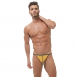 Pouch G-String mit Cockring Bubble G'Homme in yellow von Gregg Homme